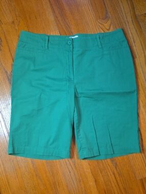 TALBOTS Size 12 Kelly Green Shorts
